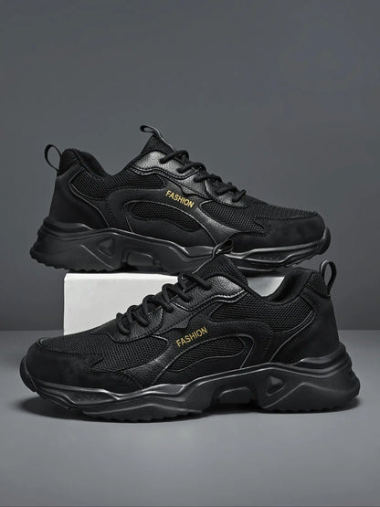 Men'S Colorblock Patchwork Sneakers, Lightweight Breathable Reflective Anti-Slip Sport Shoes, Fashion Casual Running Shoes for All Seasons, Fashionable Running Shoes, Athletic Shoes